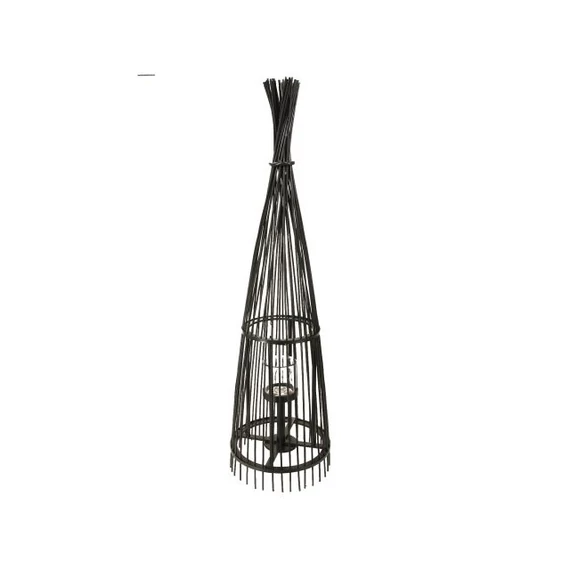 Bambusz lámpás 30x110 cm fekete