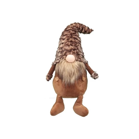 Lógólábú manó textil 36 cm, barna