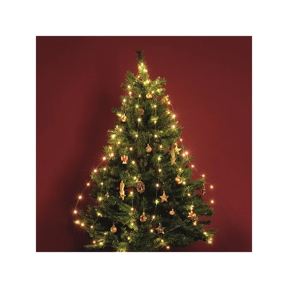 Micro LED-es fényfüzér-köteg, 6 füzér, 20 LED, melegfehér, kültéri kivitel 1,9 m