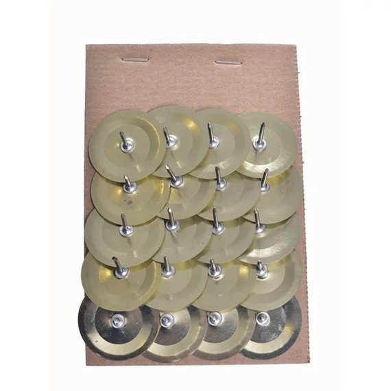 Mini gyertyatüske, fém 3,5 cm arany-ezüst 2 féle 20 db