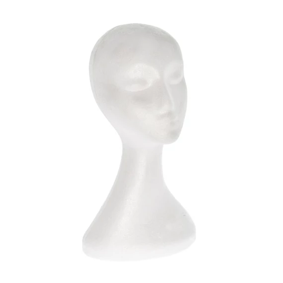 Hungarocell modell fej, 38 cm, fehér