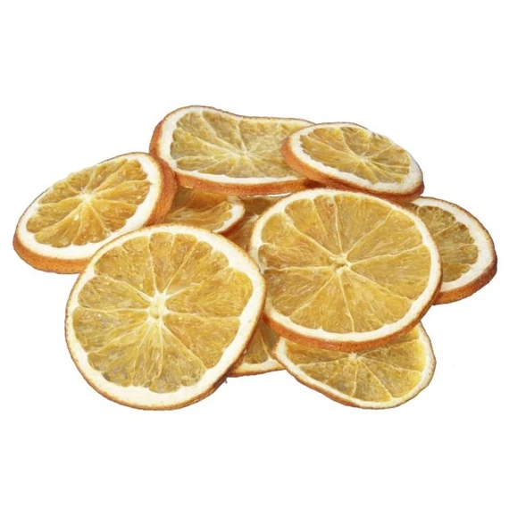 Szárított narancs szeletek, 100 g, narancssárga