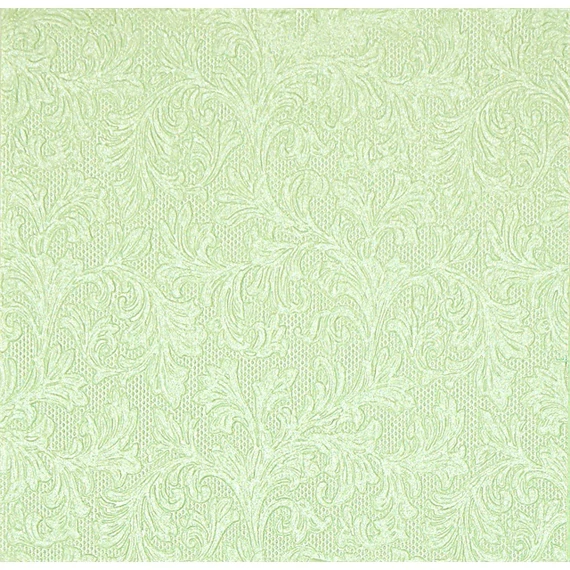 3 rétegű papír szalvéta, Fiorentina uni, 33x33 cm, világos zöld, 16 db