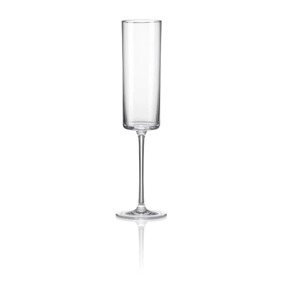 Pezsgős pohár MEDIUM átlátszó, üveg, 170 ml, 6x23 cm, 6 db