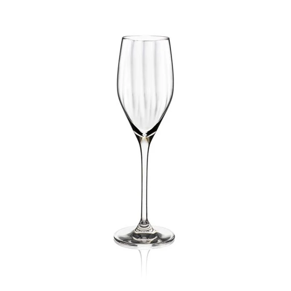 Favourite üveg pezsgős pohár mintás 170 ml 6,2x20,8 cm átlátszó 6 db