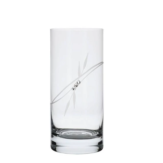 Üveg pohár Swarovski kristállyal átlátszó 250 ml 6 db