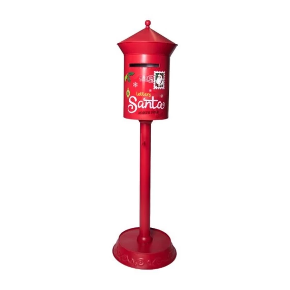 Álló postaláda fém piros 122 cm