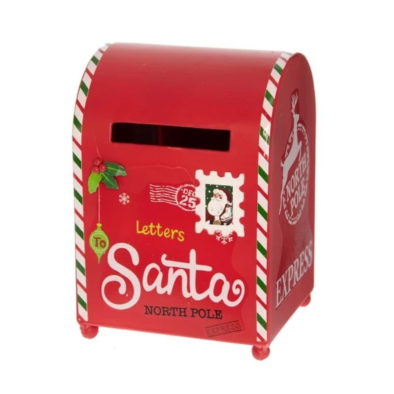 Postaláda fém piros 19 cm