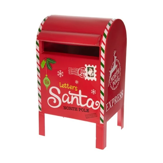 Postaláda fém piros 33,5 cm