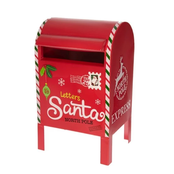 Postaláda fém piros 28,5x26,5x52 cm