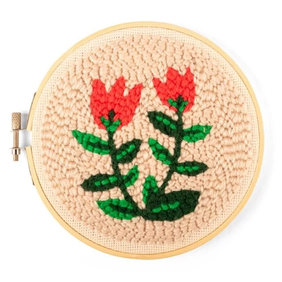 Tulipános Punch Needle hímzőtoll készlet