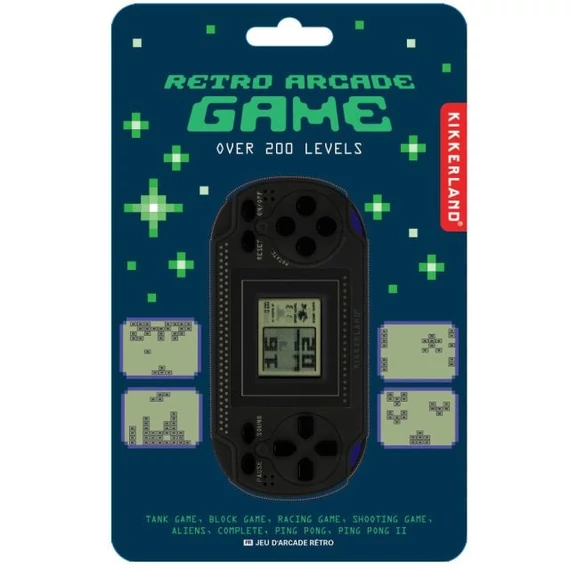 Fekete retro arcade kvarcjáték