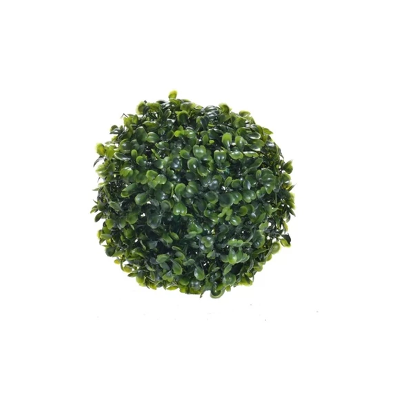 Selyemvirág Buxus gömb műanyag 13 cm zöld