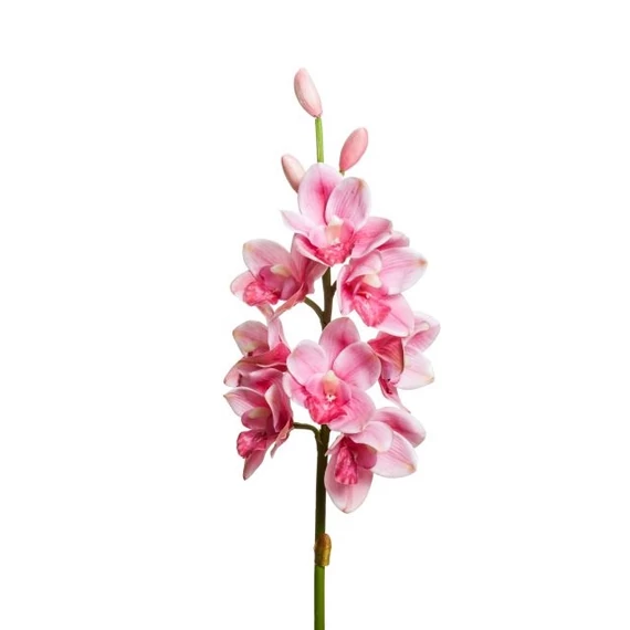 Selyemvirág Orchidea, műanyag, fukszia, 77 cm