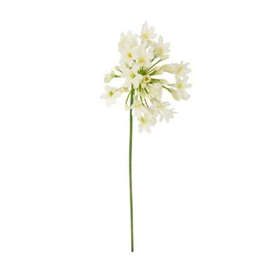 Selyemvirág agapanthus 75x15x15 cm fehér
