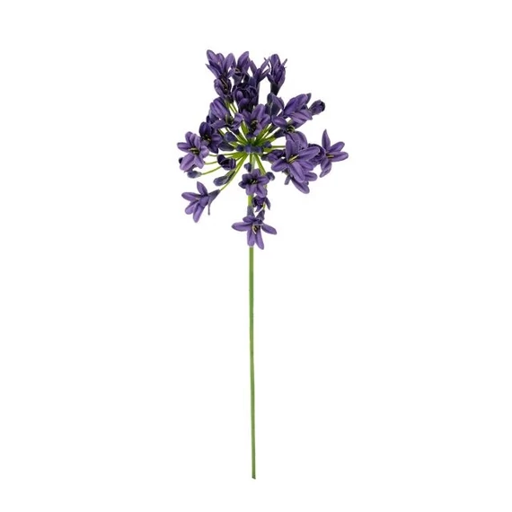 Selyemvirág, agapanthus, lila, 75x15x15 cm