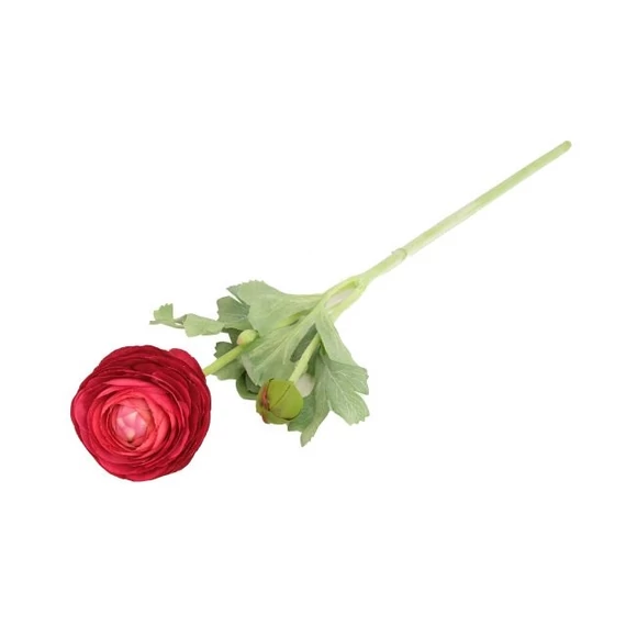 Selyemvirág boglárka 51cm bordó