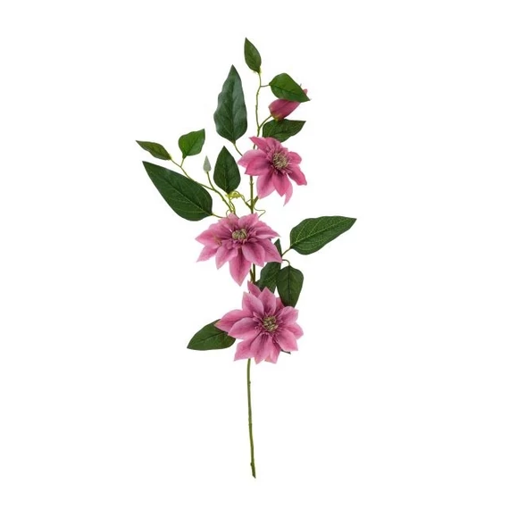 Selyemvirág clematis 81x30x19 cm lila