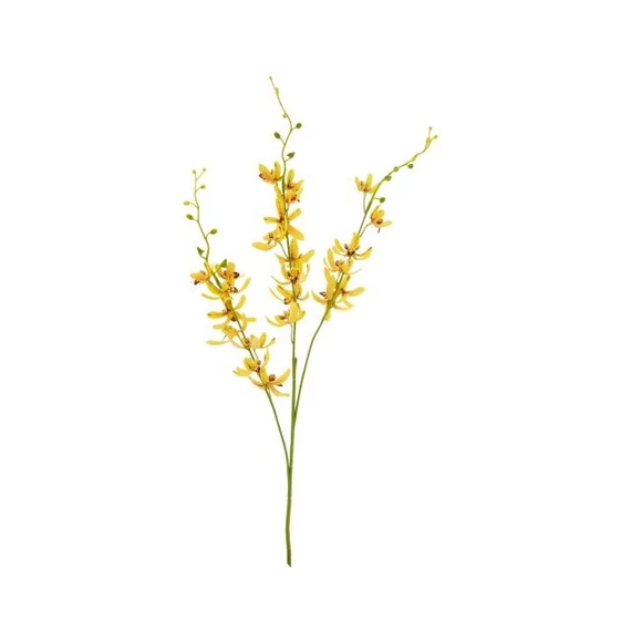 Selyemvirág Dendrobium 95x15x10 cm sárga