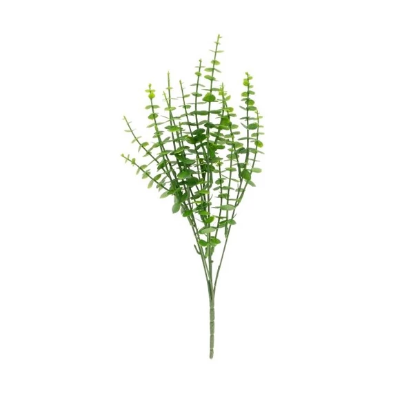 Selyemvirág Eukaliptusz ág 36 cm zöld