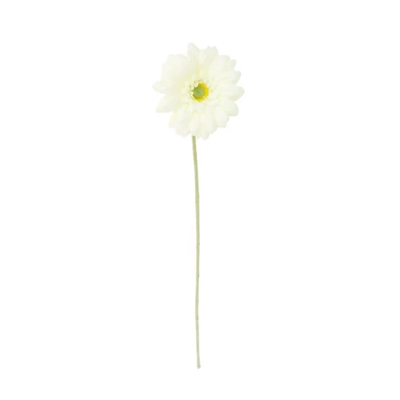 Selyemvirág gerbera 47x7x7 cm fehér