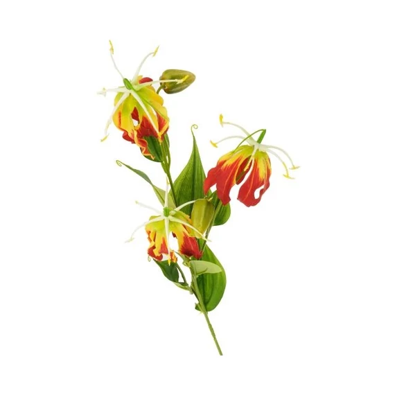 Selyemvirág gloriosa 84x15x10 cm piros