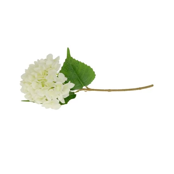 Selyemvirág hortenzia 51 cm fehér