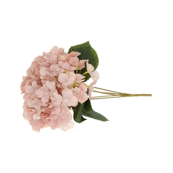 Selyemvirág hortenzia csokor 5 ágú mályva 55 cm