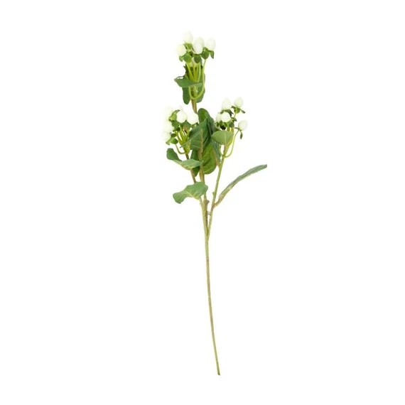 Selyemvirág hypericum 68x16x16 cm fehér