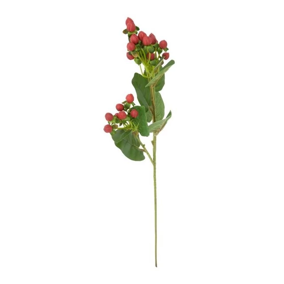 Selyemvirág hypericum 68x16x16 cm piros