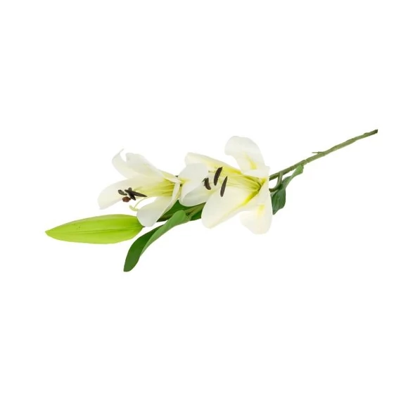 Selyemvirág királyliliom 75 cm fehér