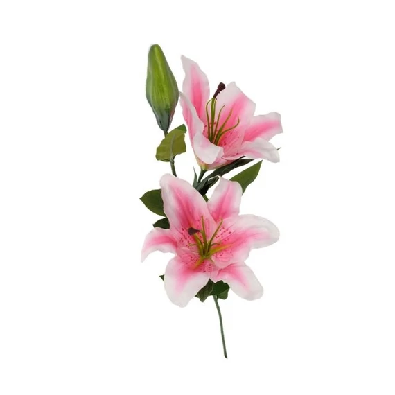 Selyemvirág liliom 87x30x23 cm pink