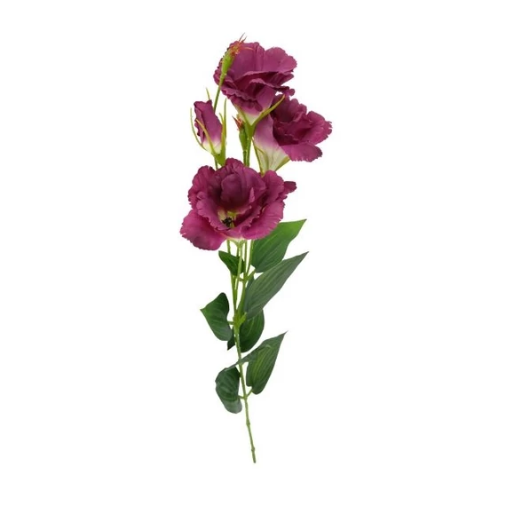 Selyemvirág lisianthus 88x16x14 cm lila, krém