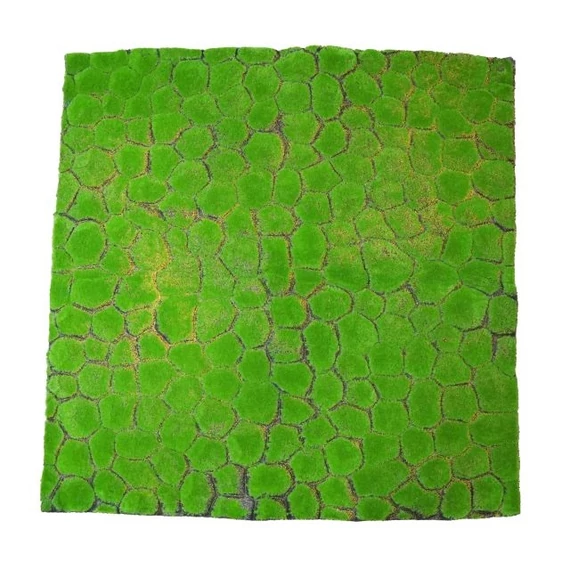 Selyemvirág mohaszőnyeg 100x100 cm világoszöld