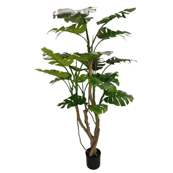 Selyemvirág monstera cserepes műanyag zöld 190 cm