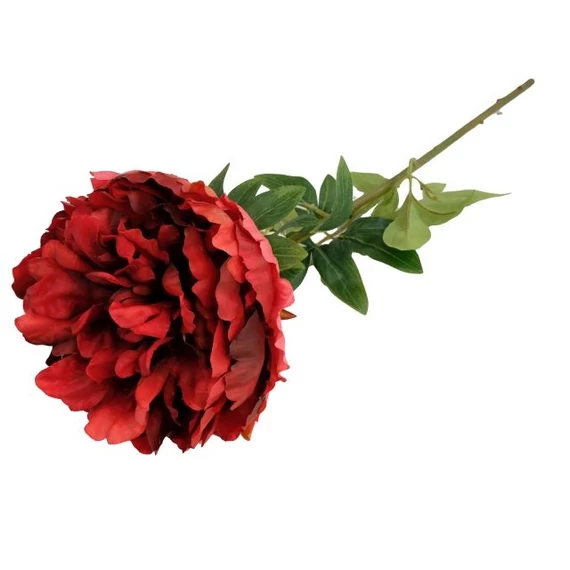 Selyemvirág peonia 71cm bordó