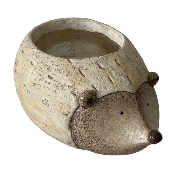 Kerti sün kaspó ültethető, magnézia, 33x22x15,5 cm, bézs-barna
