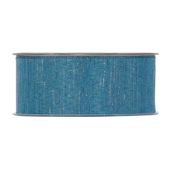 Textil szalag, 40 mm x 25 m, kék és ezüst