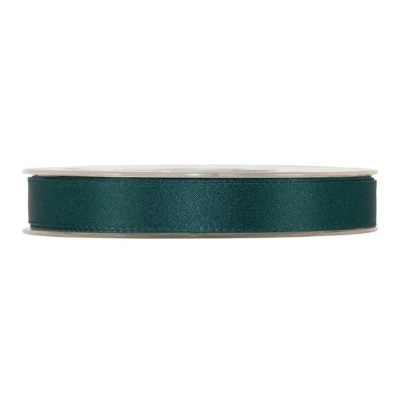 Szatén szalag 15 mm x 15 m sötétzöld