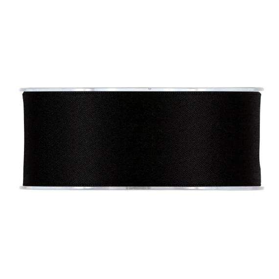 Dupla szatén matt szalag 40 mm x 15 m fekete
