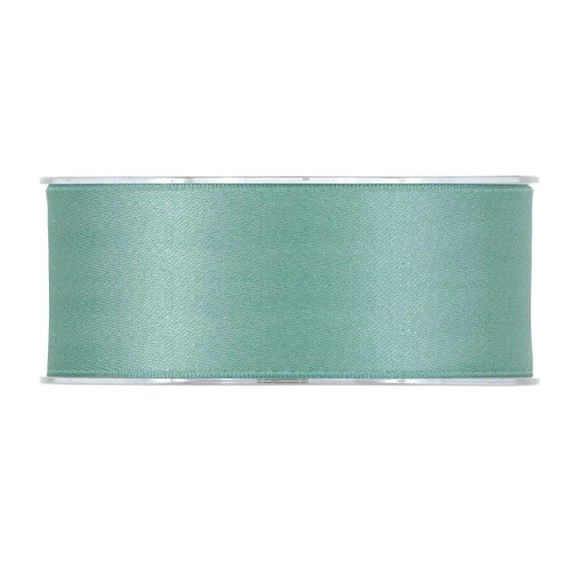 Dupla szatén matt szalag, 40 mm x 15 m, menta