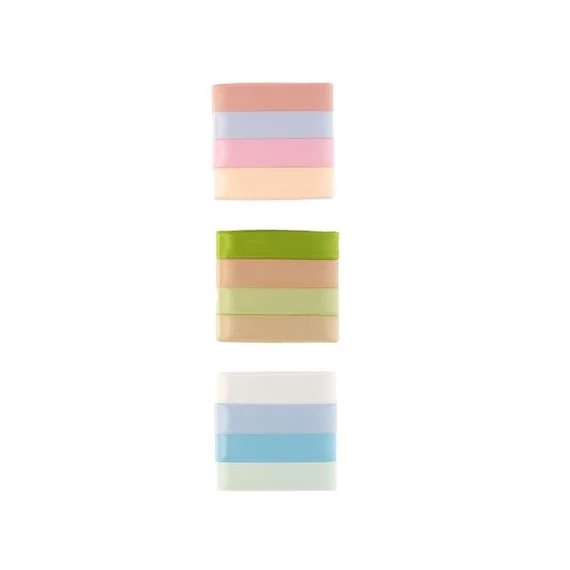 Textil szalag válogatás színes 1,5 cm x 2 m 3 féle 4 db