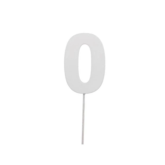 Fa szám 0-s 7 cm fehér 10 db