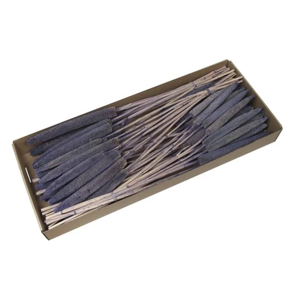 Szárazvirág csokor babla dobozban lila 70-75 cm 6 db