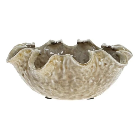 Tál kerámia 33x28,5x11,5 cm világosbarna