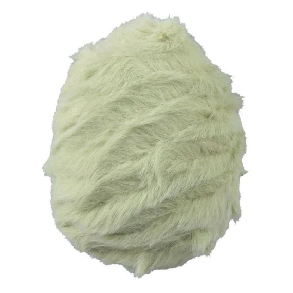 Akasztós plüss tojás, textil, 10 cm, zöld