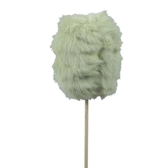 Plüss tojás, betűzős, textil, 7 cm, zöld, 6 db