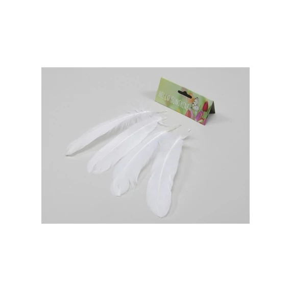 Fehér toll, 20 cm, 12 db