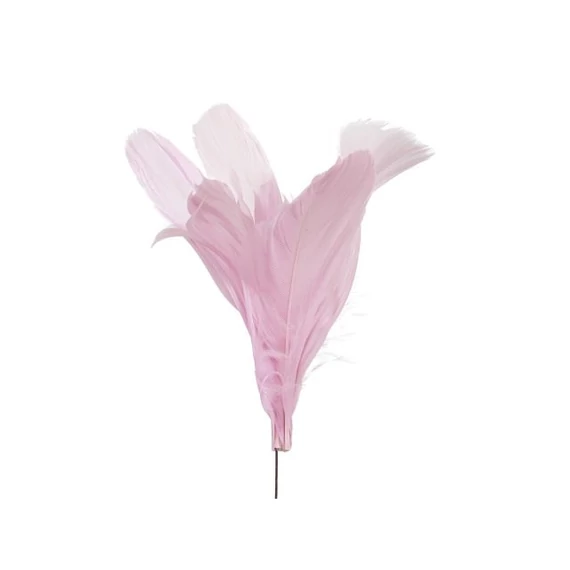 Toll csokor, betűzős, rózsaszín, 10 cm, 12 db