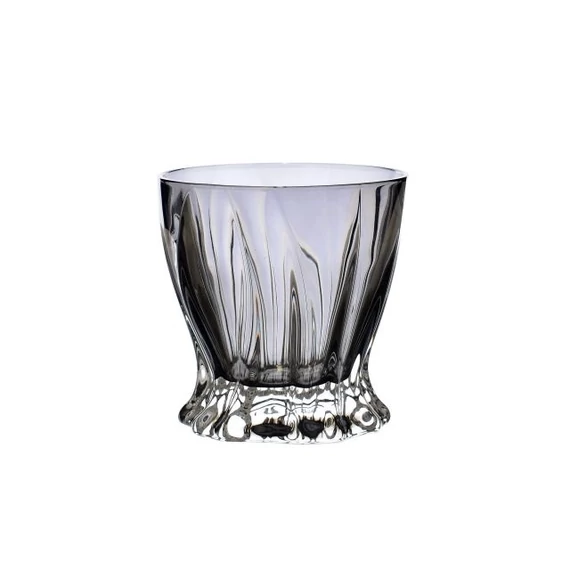 PLANTICA tumbler pohár szett szürke üveg, 320 ml, 9,5 cm